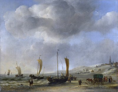 Die Küste von Scheveningen von Willem van de Velde the Younger